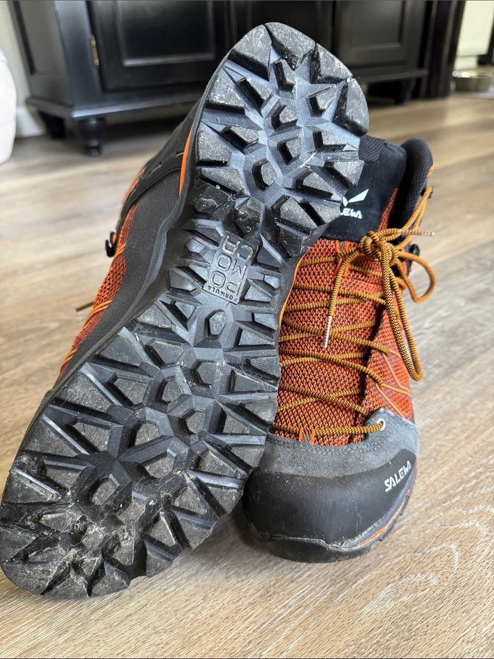 Salewa Men’s Orange Hiking Boots — Rugged Trail Performance - Picture 3 of 5
